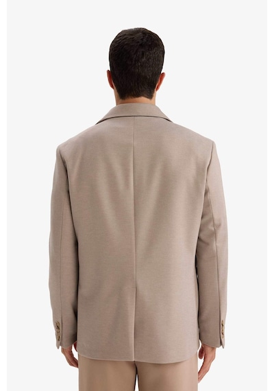 Defacto Regular Fit Polo Yaka Blazer Ceket G3832ax25wnbg404 Bej-bg404