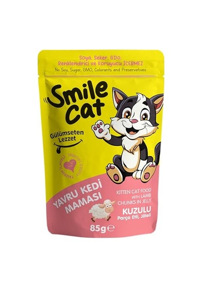 Smile Cat Pouch 85 Gr Kedi Somonlu 100 G