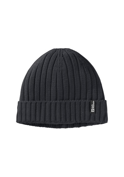Jack Wolfskın Jack Wolfskin Rib Knit Beanie Unisex Bere 6000 Siyah