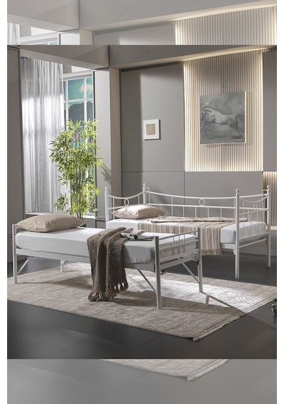 Bedliga Daily Yavrulu Daybed Tek-Çift Kişilik Metal Karyola Bedliga Daily Yavrulu Daybed Tek-Çift Kişilik Metal Karyola