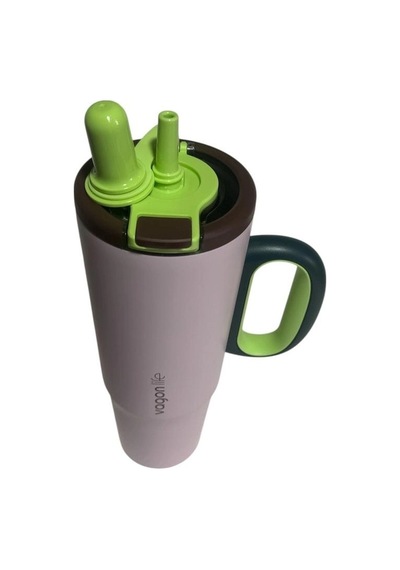Vagonlife Çelik Pipetli/ Pipetsiz Çift Kullanım Kulplu Cup/termos Vgn1114 1200ml - Pembe
