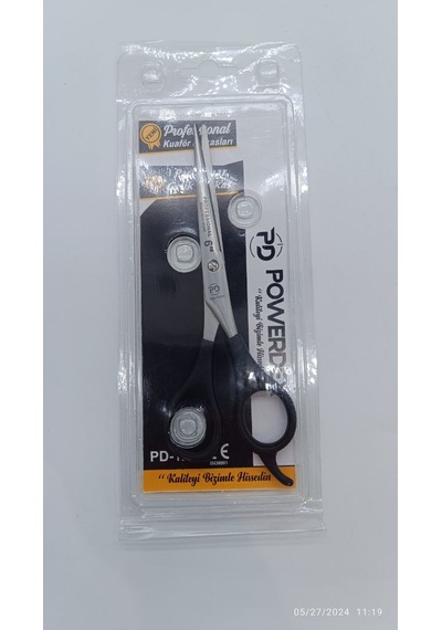 Powerdex Pd-12 Gümüş Rengi Aral Profesyonel Saç Kesim Makası