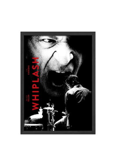 Whiplash Siyah Ahşap Çerçeveli Poster, Film Duvar Tablosu