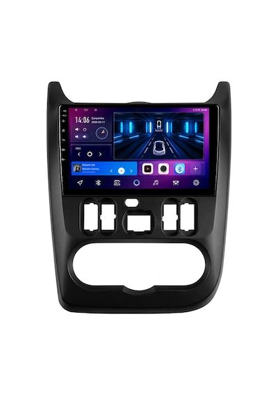 Dacia Sandero Android Siyah Multimedya 2009-2012 Carplay Android Auto Navigasyon 8gb Ram 128gb Pro 9"