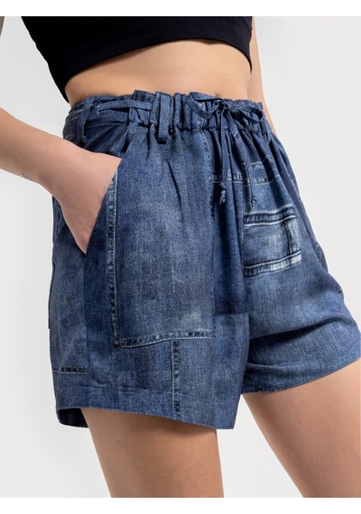 Regular Fit Kadın Şort Denim
