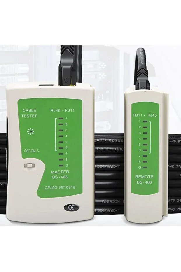 Rj45 Rj11 Rj12 Cat5 Cat 6 Ağ Lan Kablo Test Cihazı Test Cihazı Network Test Kontrol Cihazı 9 Volt Pil