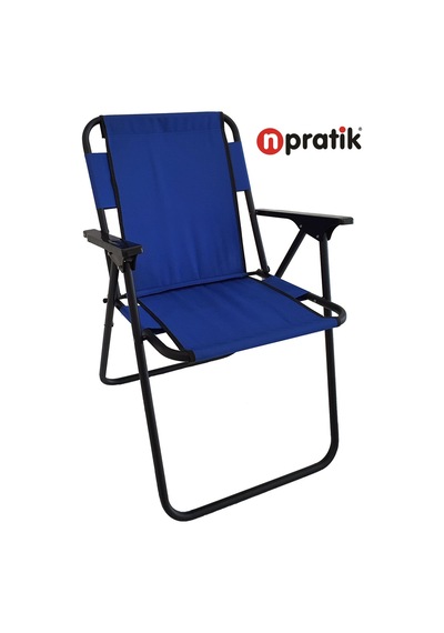 Kamp Sandalyesi Katlanır Sandalye Piknik Sandalyesi Plaj Sandalyesi Mavi Mavi