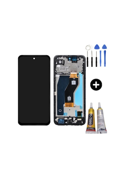 Tecno Spark 40c Uyumlu Çıtalı Servis Lcd Ekran Dokunmatik Km4n + Montaj Seti