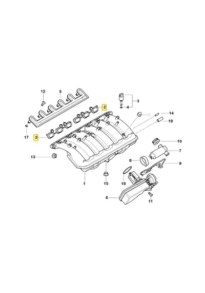 Bmw M52 M54 Uyumlu Motor Emme Manifold Contası Set 11611436631
