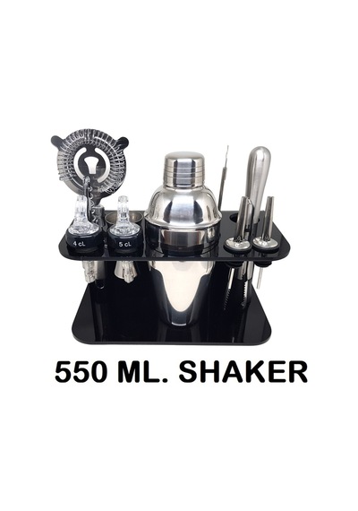 Profesyonel Kokteyl Hazırlama Seti - Standlı 550 Ml