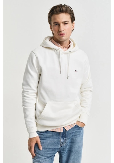 Gant Erkek Krem Regular Fit Kapüşonlu Sweatshirt-11124 Krem