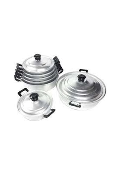 Teppanyaki 5 Li Aliminyum Basık Karnıyarık Seti 26-28-30-34-36 Cm
