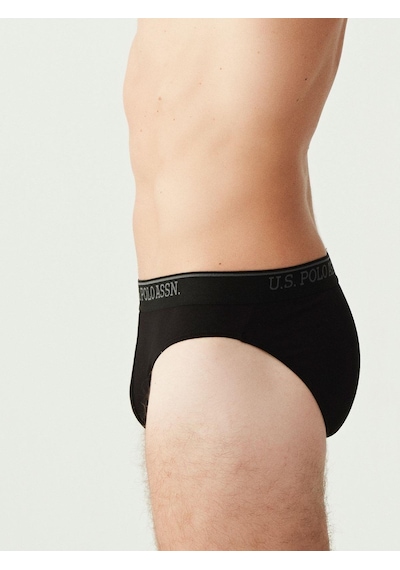 U.S. Polo Assn. U.s Polo Assn. 90003 Erkek Battal 3'lü Slip Külot-siyah Siyah