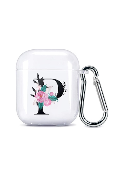 1 Nesil Harf Tasarımlı Şeffaf Silikon Kılıf P Çok Renkli 6 Ay Apple Uyumlu AirPods 2
