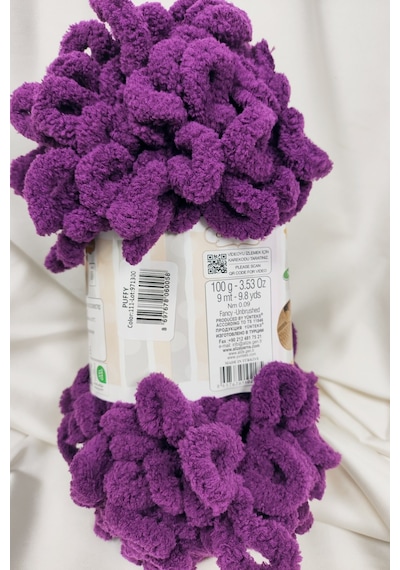 Puffy Mor El Örgü İpi 100gr. 9mt. 5'li Paket - Renk: 111