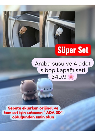 Dudu Bubu Panda Ayıcık Çift Torpido Süsü Sevgiliye Özel  Araba Sevgililer Günü