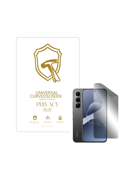 Microcase Infinix Hot 60 Pro İle Uyumlu Privacy Gizlilik Filtreli Hayalet Nano Ekran Koruyucu-ekm110