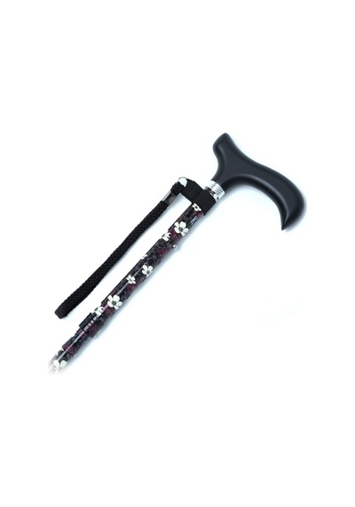 Mf606 Katlanır Baston B044-8361-bordo Çiçekli - Standart
