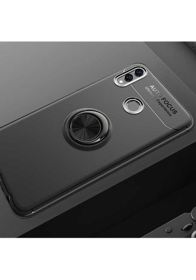 Huawei Honor 8c Kılıf Zore Ravel Silikon Kapak Siyah