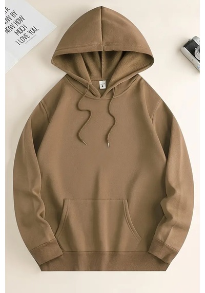 Vangogh Baskılı Oversize Sweatshirt Bej