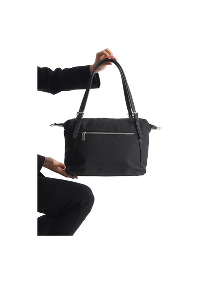 Just Polo Just & Polo Kadın Büyük Boy Omuz Çantası Günlük El Ve Çapraz Çanta Geniş İç Hacimli Valiz Model 6037 siyah