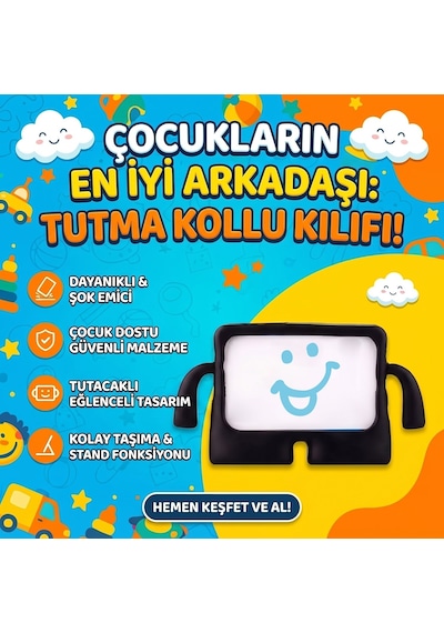Caseonn Xiaomi Pad 5 / Pad 6 Kılıf Tutma Kollu Silikon Mor Diğer