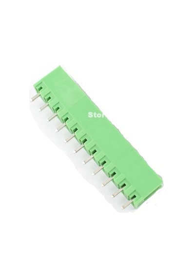 11 Pin Geçmeli Klemens 180' Erkek 5.08mm Yeşil