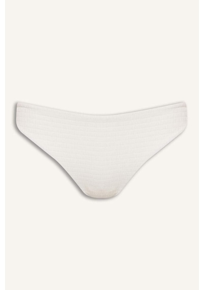 Defacto Regular Fıt Kırışık Dokulu Kumaş Kapalı Beyaz Bikini Altı G5349ax26smwt16 Beyaz-wt16