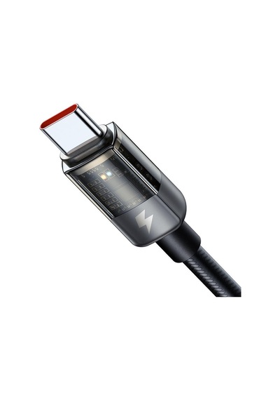 Mcdodo Ca-2840 Type-c To Type-c 100w Led Işıklı Power Off Hızlı Data Şarj Kablosu 1.2m - Siyah