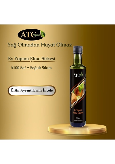 Atc Vital Ev Yapımı Elma Sirkesi 500 Ml
