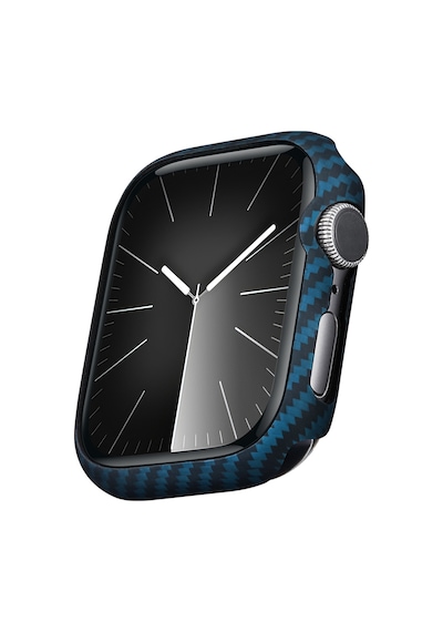 Pitaka Air Case Watch 45mm Kasa Koruyucu 600d Aramid Fiber Classic Serisi Black-blue Twill
