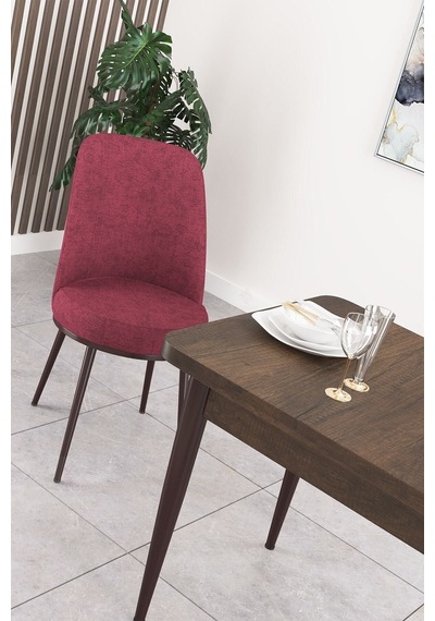 Canisa Concept Nil Serisi 70x110 Sabit Mutfak Masası Takımı Barok Desen Masa 4 Bordo Sandalye Bordo Canisa Concept Nil Serisi 70x110 Sabit Mutfak Masası Takımı Barok Desen Masa 4 Bordo Sandalye Bordo