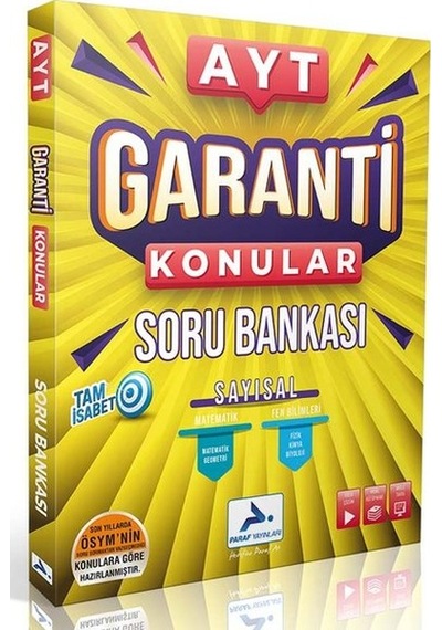 2022 AYT Sayısal Garanti Konular Soru Bankası- PRF Paraf Yayınları