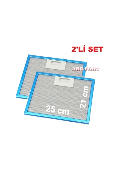 Silverline 1171 Astec Eco Aspiratör/davlumbaz Alüminyum Filtre - 25x21 Cm 2'li Set