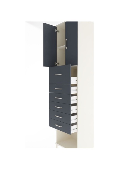 Hyperion Dolap 2 Raflı 6 Çekmeceli 2 Kapaklı 60x44x243 Aytaşı... Aytaşı
