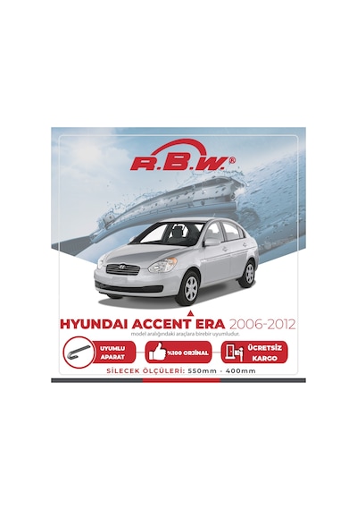 RBW Hyundai Accent Era 2006 - 2012 Ön Muz Silecek Takım
