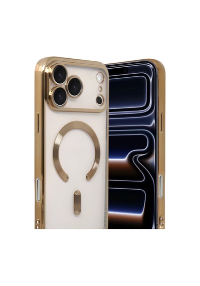 Newface Apple İphone 17 Pro Kross Magneticsafe Kapak - Gold Altın