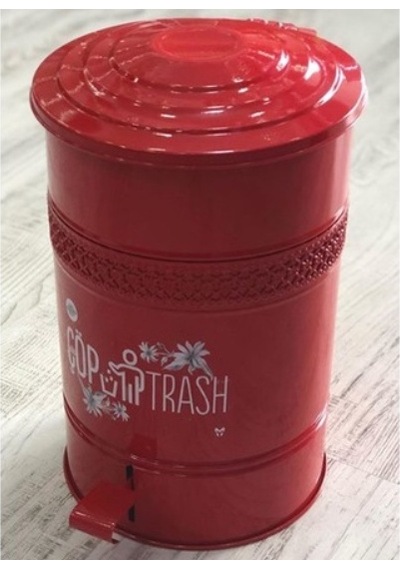 16 Litre Metal Pedallı Çöp Kovası - 5 Renk Seçenekli Çöp Kutusu