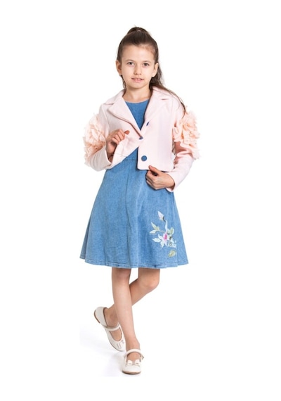 Xo Kids Kiz Çocuk Etek Takmı 6-9 Yaş 51050 Pudra