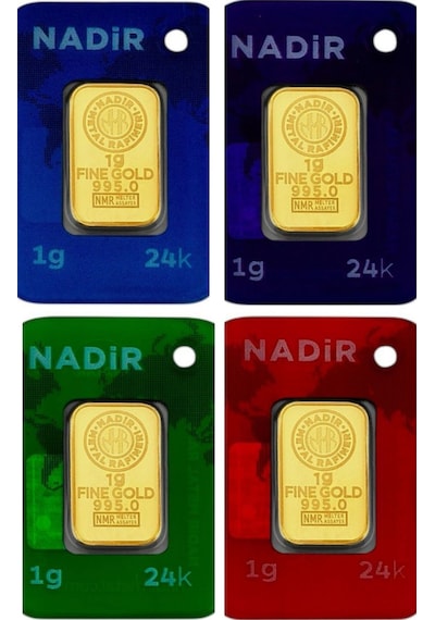 Tuğrul Kuyumculuk 1 Gram 24 Ayar Altın 4 Adet