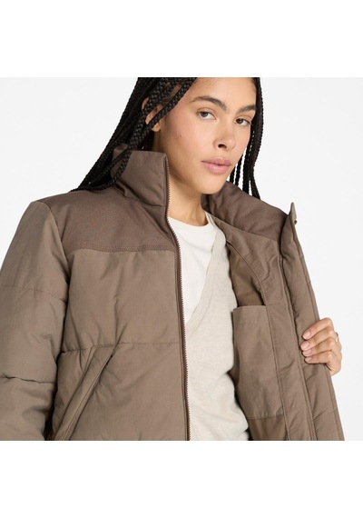 Timberland Welch Mountain Synthetic İnsulated Puffe Kadın Mont-33864 Kahverengi