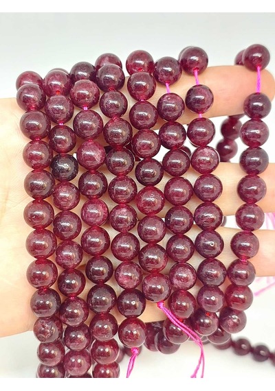 Lal Granat Garnet Taşı Dizi 8mm 46010