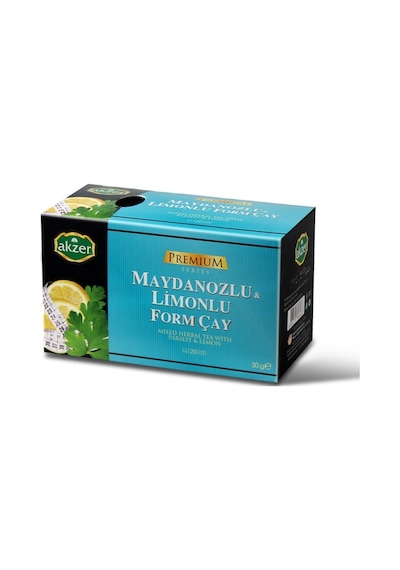 Akzer Premium Maydanozlu & Limonlu Form Süzen Poşet Çay 20 x 1.5 G