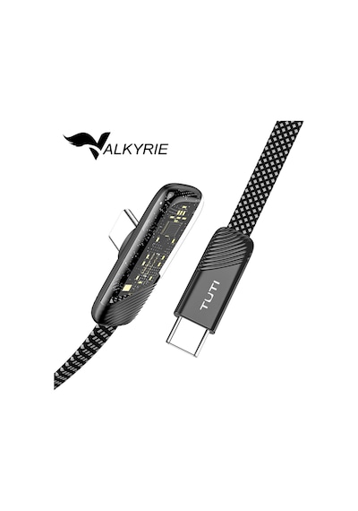 Tuti Süper Hızlı 60w Pd Type-c Şarj Ve Data Kablosu - Dayanıklı Örgülü Tasarım Vertical Yatay K Standart