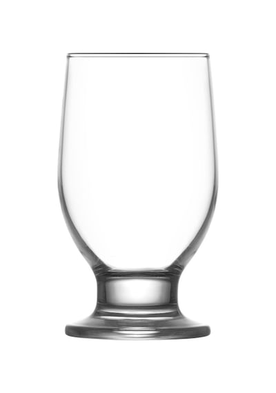 Lav Rena Cam Meşrubat Bardağı 6'lı 215 ml Tablalı (Tatlı Servisi , Dondurmalık , Su Bardağı )