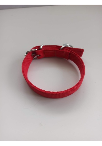Kozaklı Küçük Irk Köpek Tasması Kırmızı 50 x 2.5 CM Kırmızı
