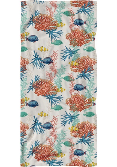 Dijital Baskılı Unisex Deniz Havuz Plaj Havlusu 70x150 Cm. // H093 Renkli
