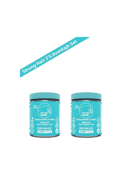 Vita Bear Strong Hair Gummy Vitamin 60 Adet 2 Adet