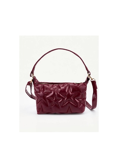 Nura Collection Nova Yıldız Desen Kadın El Ve Omuz Çantası - Bordo - 894634557 Bordo