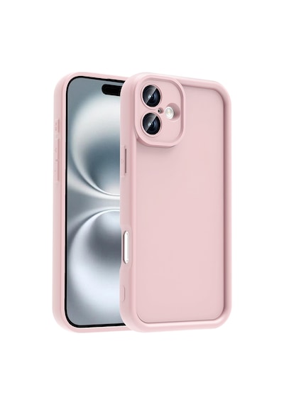 Apple Uyumlu iPhone 16 Kılıf Kamera Korumalı Zore Ananas Kapak Pembe